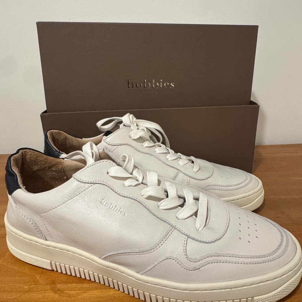 Bobbies Paris White Leather Men's Sneakers Size 11